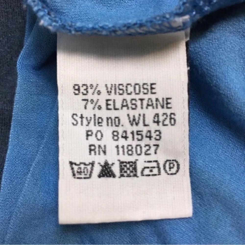 Boden | Blue Graphic Floral Tie Wrap Long Sleeve V-Neck Knit Top, Size UK 10 - Picture 7 of 7